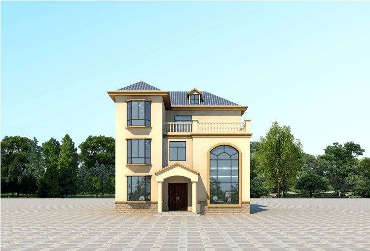 經(jīng)典歐式別墅設(shè)計，客廳挑空，建好后倍漂亮！