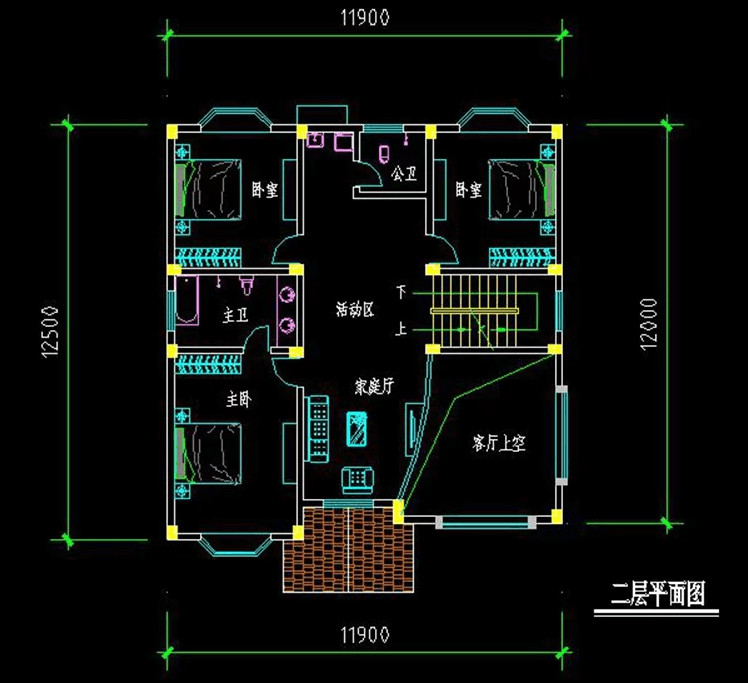 經(jīng)典歐式別墅設(shè)計，客廳挑空，建好后倍漂亮！