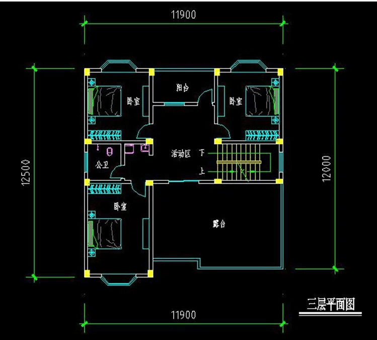 經(jīng)典歐式別墅設(shè)計，客廳挑空，建好后倍漂亮！