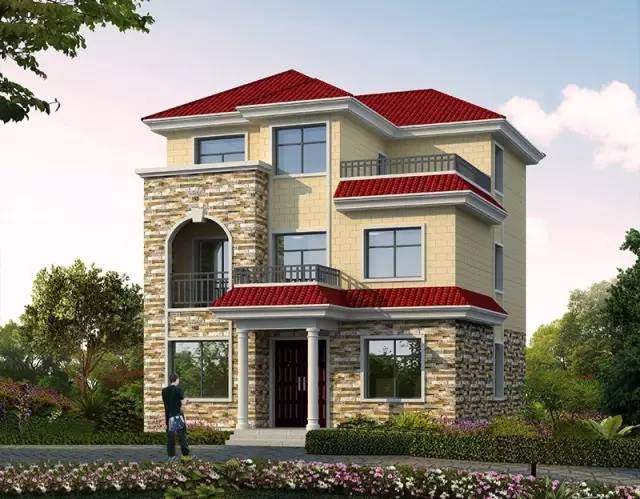 20多萬自建三層樓房設(shè)計圖，建好后孩子都愛讀書了！