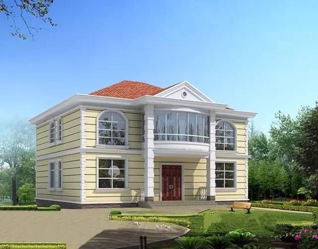 二層別墅封閉式陽臺設(shè)計，對稱美才是獨一無二的美！