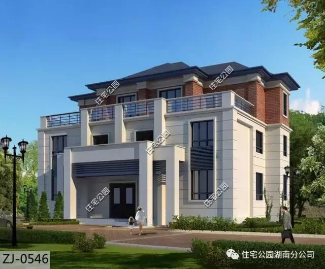 自建三層別墅設(shè)計(jì)，造型精致大氣，博得村里人陣陣掌聲！