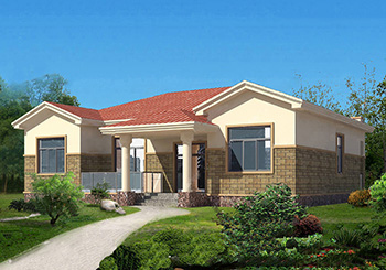 農(nóng)村一層四間平房設計圖方案，含外觀圖片，預算10萬