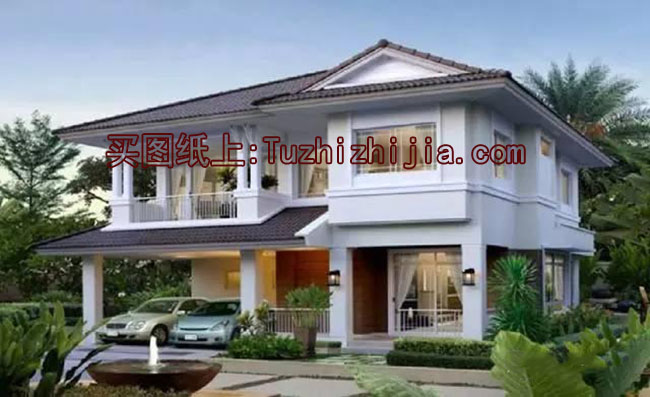 150平二層別墅房屋設(shè)計圖，現(xiàn)代風(fēng)格，造型精致