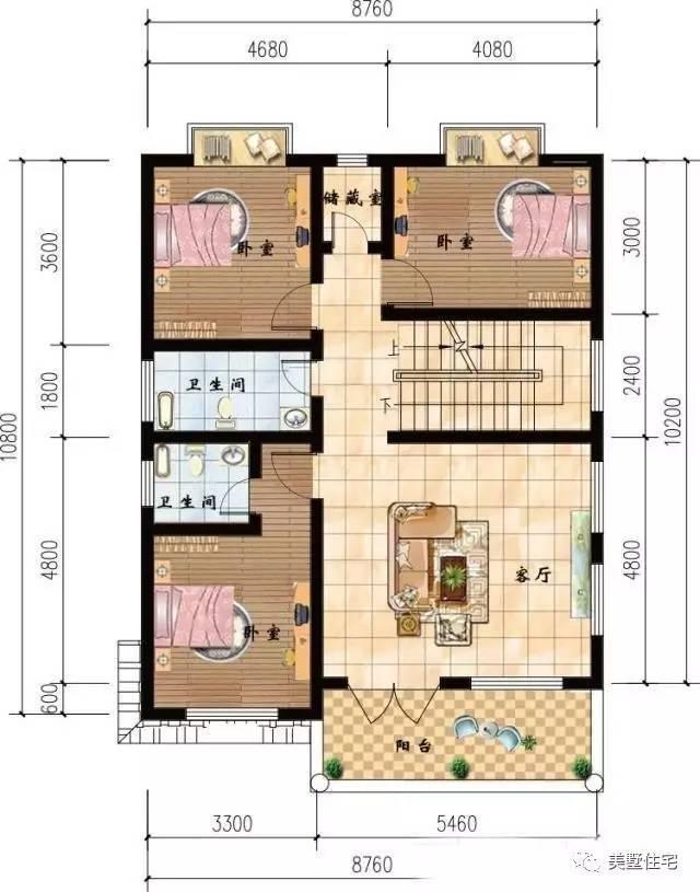 農(nóng)村三層自建房設(shè)計(jì)，廚房竟然設(shè)計(jì)飄窗！