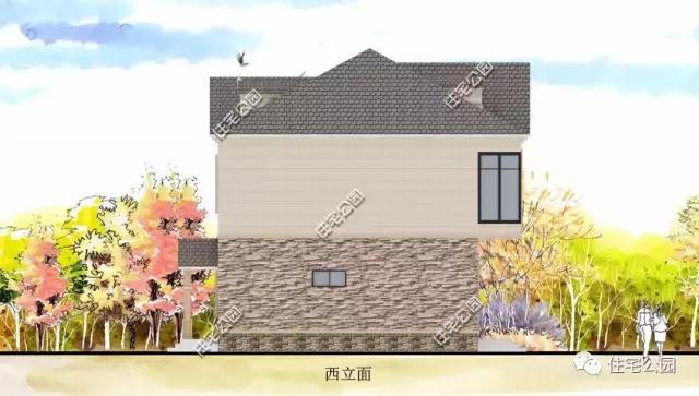 120平農(nóng)村二層坡頂別墅設(shè)計(jì)方案，等地基批了就開(kāi)建！