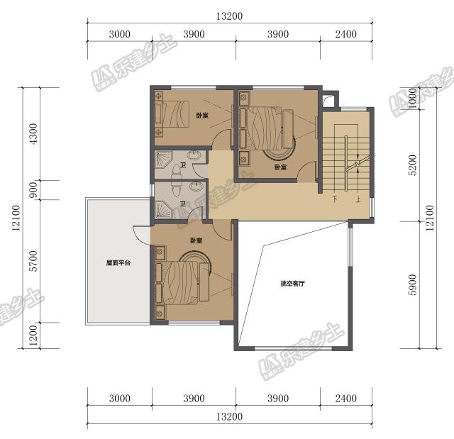 三層現(xiàn)代別墅設(shè)計，帶室外車庫與挑空客廳，實用美觀！