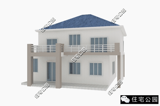 農(nóng)村自建二層實(shí)用小洋樓設(shè)計(jì)，外觀精致，布局合理！