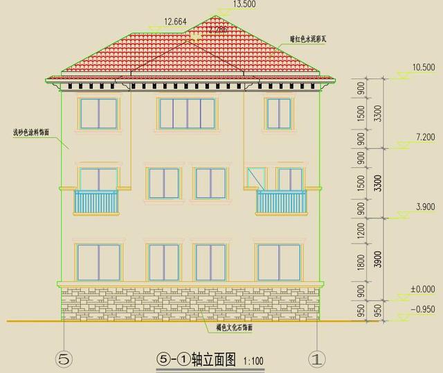 農(nóng)村自建房要點(diǎn)，自建別墅設(shè)計(jì)完整施工套圖！