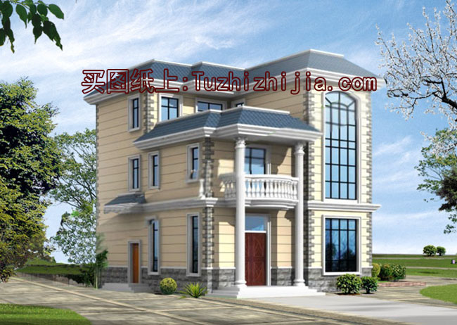 135平三層農村樓房設計圖及效果圖，造價20萬左右