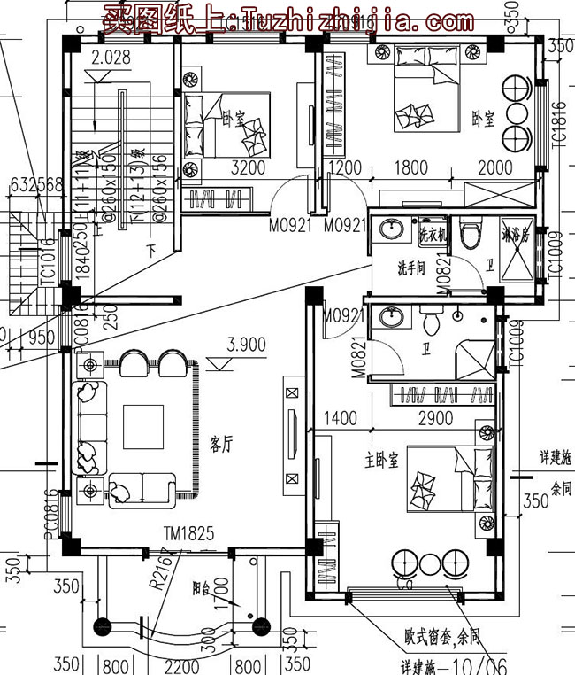 135平三層農村樓房設計圖及效果圖，造價20萬左右