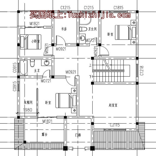 三層樓房設(shè)計(jì)圖紙含效果圖，外觀造型高低錯(cuò)落，別致大方