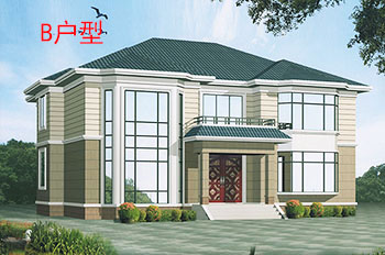 260平大面積二層復式住宅設計圖，含外觀效果圖