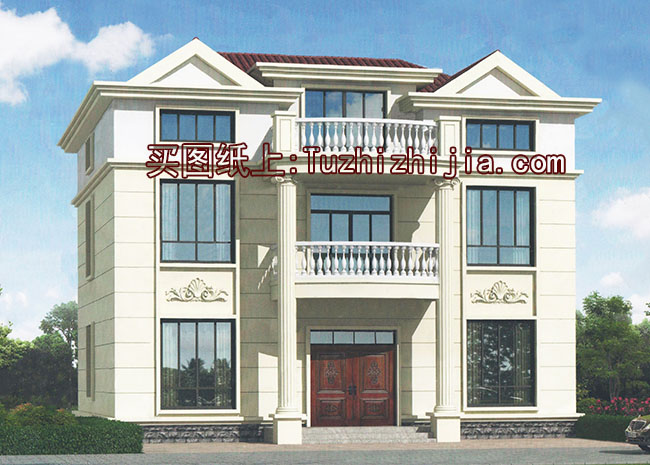 140平三層別墅房屋設(shè)計圖，含外觀圖片，外觀現(xiàn)代時尚