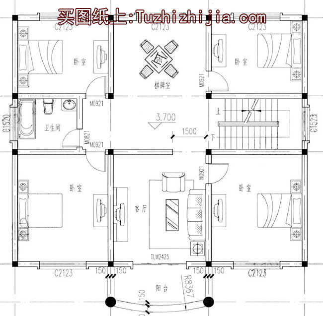 140平三層別墅房屋設(shè)計圖，含外觀圖片，外觀現(xiàn)代時尚