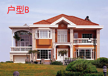 農(nóng)村四間兩層別墅房屋設計圖，含外觀圖片