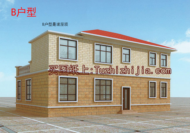 農(nóng)村160平四間兩層樓房設(shè)計圖，全套施工圖+外觀效果圖片