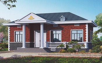 農(nóng)村10萬元一層小別墅平房設(shè)計圖大全，含效果圖