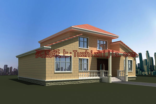 一層帶閣樓鄉(xiāng)村別墅設(shè)計(jì)圖，含外觀效果圖片