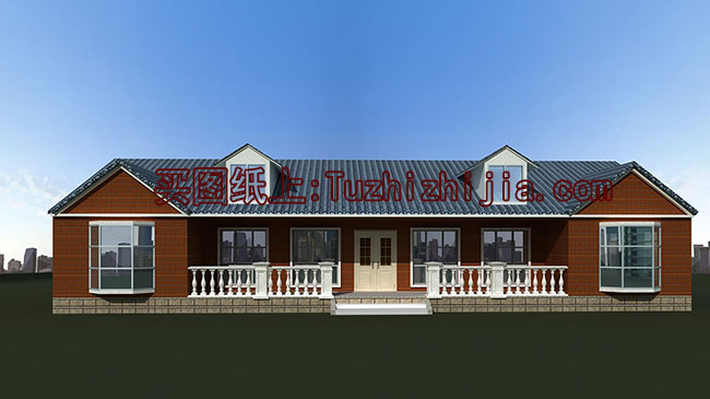 一層農(nóng)村房子設(shè)計(jì)圖，含外觀效果圖，自建推薦戶型