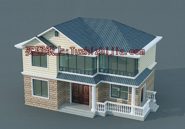 私家二層農(nóng)村自建房設(shè)計(jì)圖及效果圖，造價(jià)20萬左右