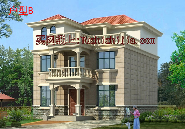 12x10三層別墅設(shè)計(jì)圖，農(nóng)村自建房推薦戶型