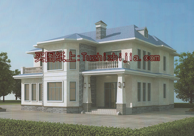 180平方別墅房屋設(shè)計(jì)圖，外觀效果圖美觀