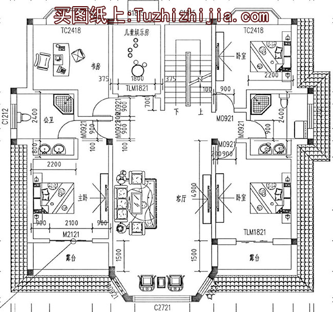 180平方別墅房屋設(shè)計(jì)圖，外觀效果圖美觀