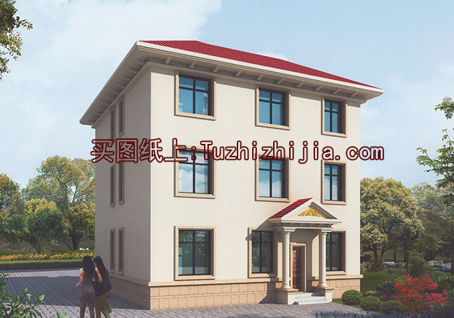 農(nóng)村自建房設(shè)計(jì)圖，三層房屋設(shè)計(jì)圖及效果圖