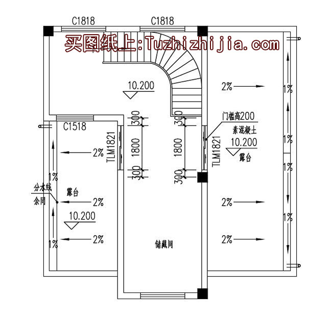 農(nóng)村兩間四層樓房設(shè)計(jì)圖，外觀效果圖+全套圖紙