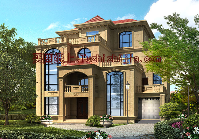 四層豪華別墅設計圖及效果圖，高端房屋設計方案