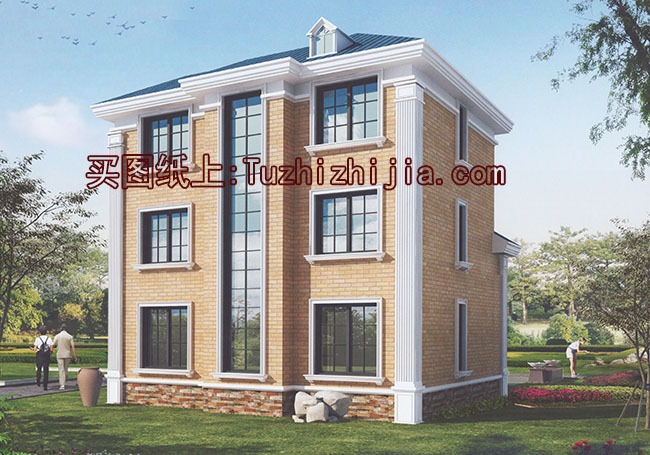 115平漂亮的三層別墅設(shè)計方案，外觀圖片大氣、精致