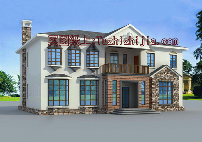 新古典中式風格別墅設計圖，全套施工圖+效果圖