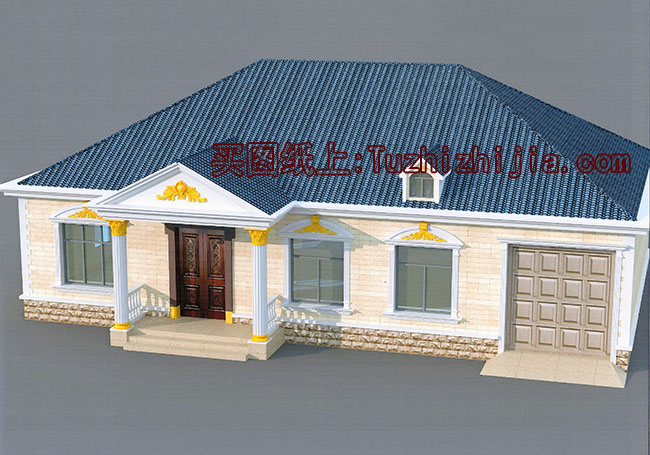 大面積農(nóng)村一層房子設(shè)計(jì)圖，戶型實(shí)用、合理