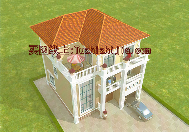 20萬農(nóng)村自建三層別墅設(shè)計圖，外觀美觀，戶型實用