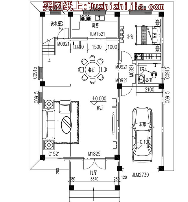 農(nóng)村兩間三層房屋設(shè)計圖，含外觀圖片