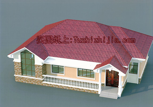 農(nóng)村200平一層別墅房屋設(shè)計圖，外觀圖片時尚、漂亮