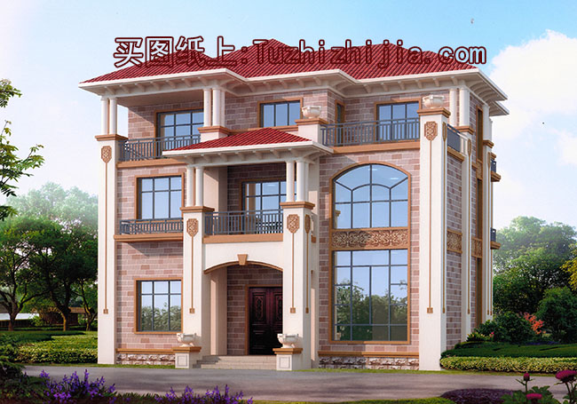 150平歐式別墅房屋設(shè)計圖，外觀精美、氣派