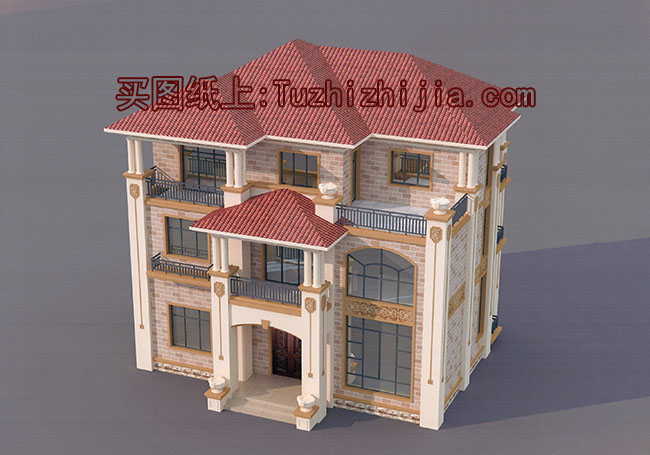 150平歐式別墅房屋設(shè)計圖，外觀精美、氣派