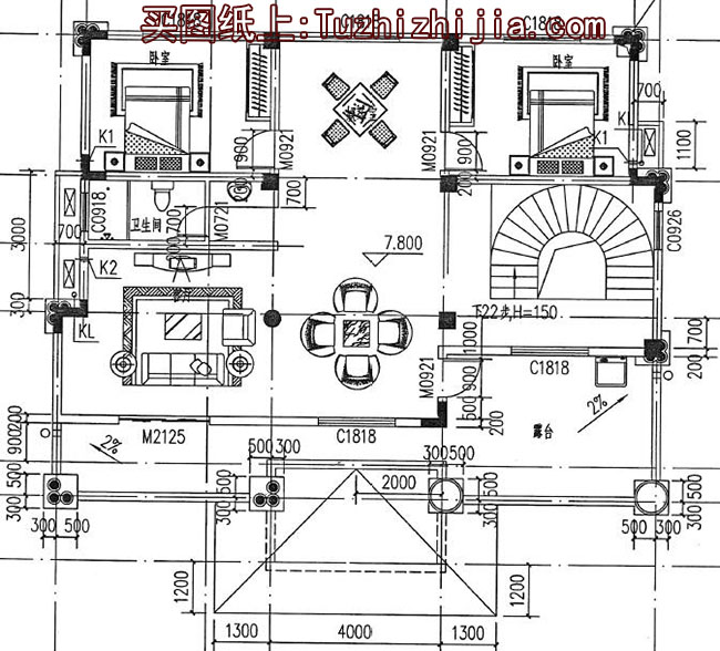 150平歐式別墅房屋設(shè)計圖，外觀精美、氣派