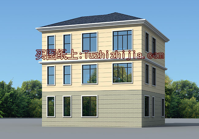 12x12農(nóng)村三層別墅設(shè)計(jì)圖，自建房屋推薦戶型