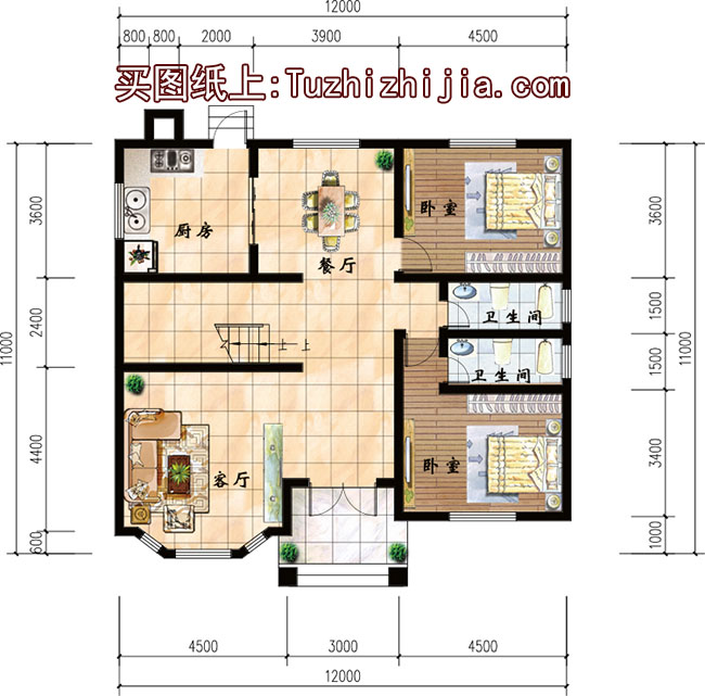 外觀看起來高端、奢華的二層小別墅設(shè)計圖，推薦