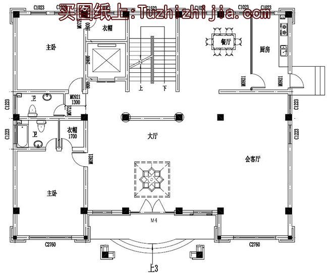 帶電梯高端四層別墅房屋設(shè)計(jì)圖，外觀圖大氣、上檔次