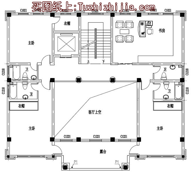 帶電梯高端四層別墅房屋設(shè)計(jì)圖，外觀圖大氣、上檔次