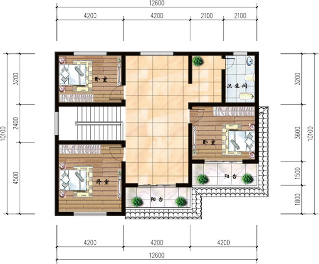 私家二層農(nóng)村自建房設(shè)計(jì)圖及效果圖，造價(jià)20萬左右