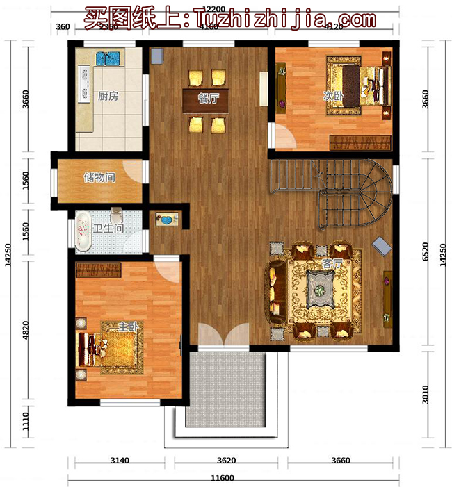復(fù)式客廳挑空三層別墅設(shè)計(jì)圖，帶外觀效果圖片，推薦
