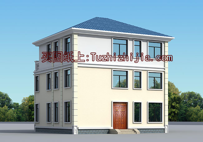 140平三層復(fù)式別墅設(shè)計(jì)圖及外觀效果圖