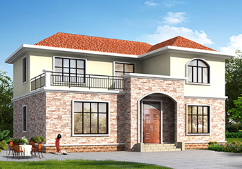 簡單農(nóng)村自建二層樓房設(shè)計(jì)圖，南北通透