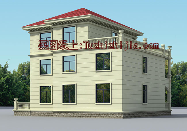 帶地下室三層復(fù)式別墅設(shè)計方案，全套設(shè)計圖+效果圖