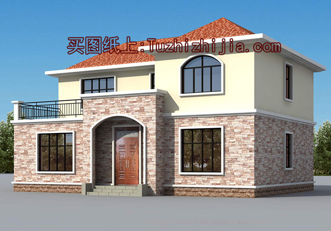 簡單農(nóng)村自建二層樓房設(shè)計圖，南北通透